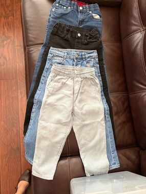 Zara Light Gray Elastic-Waist Pants